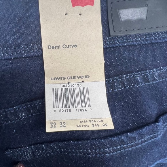 Levi's Demi Curve Low Rise Skinny Jeans Medium Wash Women's 15 / 32 NEW NWT - Picture 5 of 9